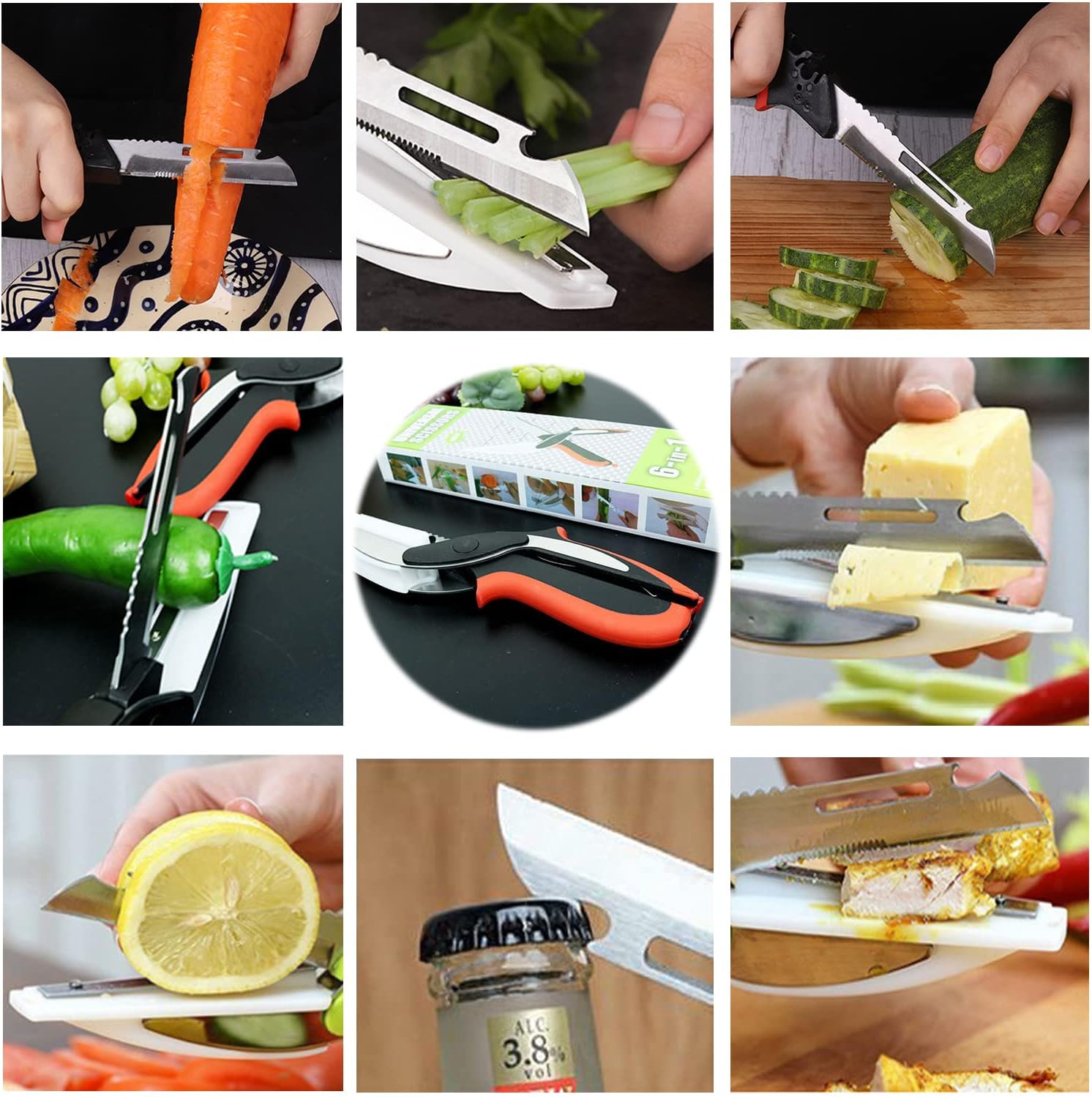 6 in 1 Multi-Function Kitchen Scissors